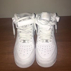 all white forces high top